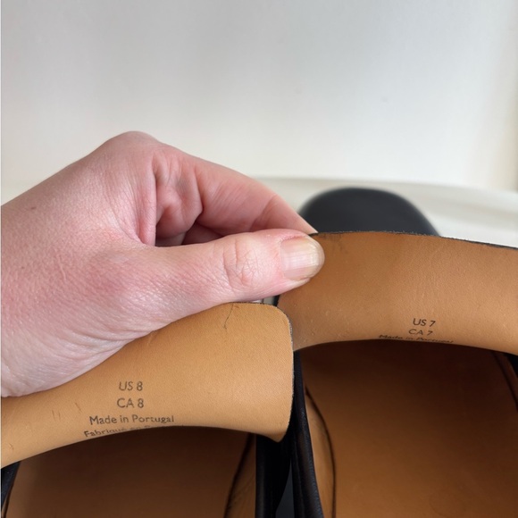 COS Modern Black Leather Loafers - Picture 8 of 8